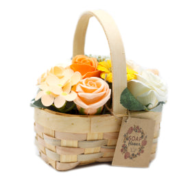 Bouquet in Wicker Basket