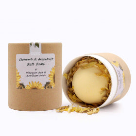 Aromatherapy Set: Bath Bomb, Himalayan Bath Salt and Flowers