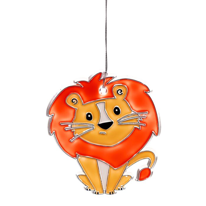 Paint Your Own DIY Suncatcher - Zooniverse Lion