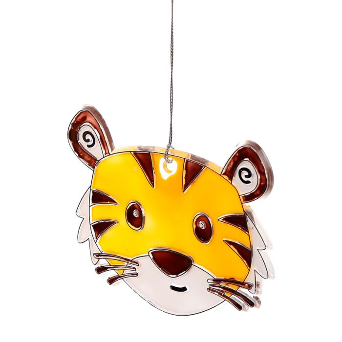 Paint Your Own DIY Suncatcher - Zooniverse Tiger