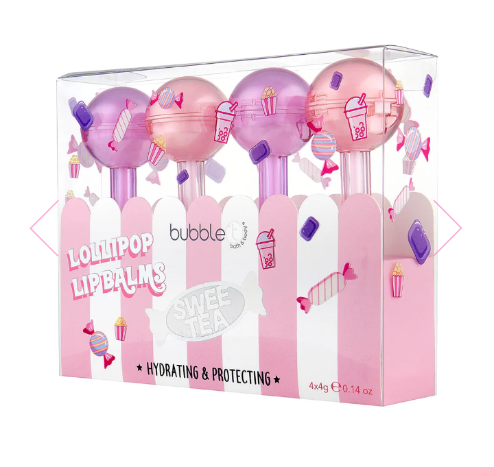 Sweetea Lollipop Lip Balm Gift Set (4 x 4g)