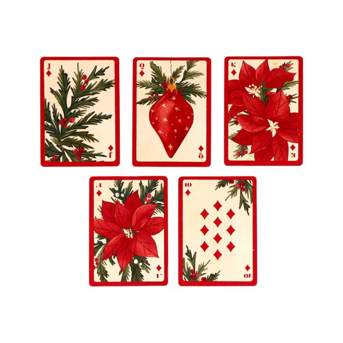 Standard Deck of Playing Cards - Christmas Botanicals