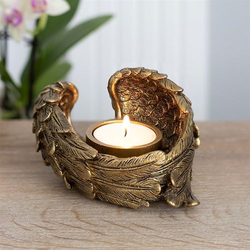 ANGEL WING TEALIGHT CANDLE HOLDER