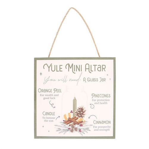 20CM YULE ALTAR MDF HANGING SIGN