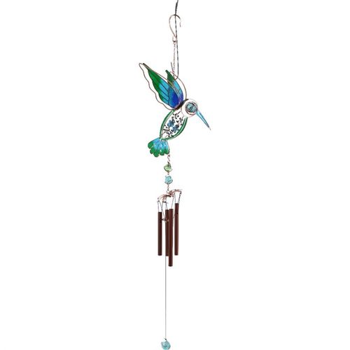 BLUE/GREEN HUMMINGBIRD WINDCHIME