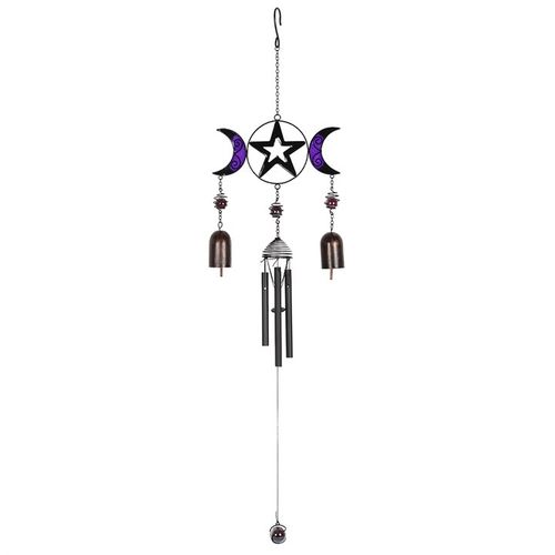TRIPLE MOON WINDCHIME WITH BELLS