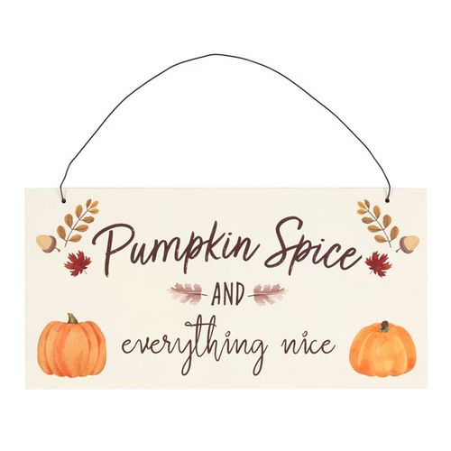 20CM PUMPKIN SPICE HANGING SIGN