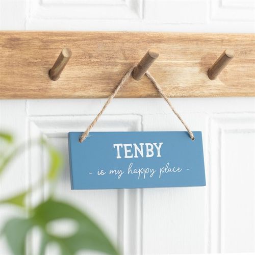 TENBY IS MY HAPPY PLACE HANGING SIGN