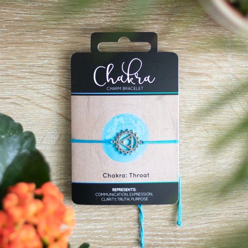 THROAT CHAKRA CHARM BRACELET