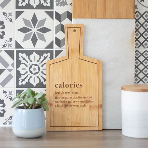 CALORIES BAMBOO SERVING BOARD