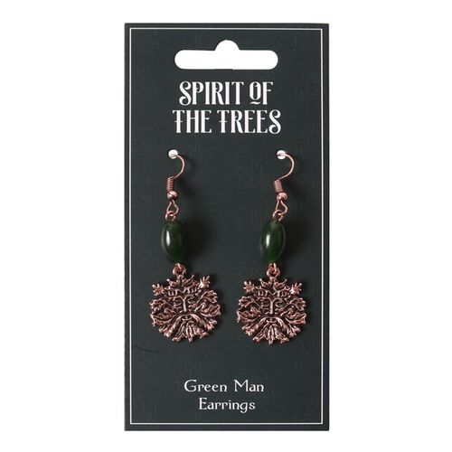 GREEN MAN EARRINGS