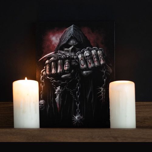 19X25CM GAME OVER CANVAS PLAQUE BY SPIRAL DIRECT - LAST CHANCE