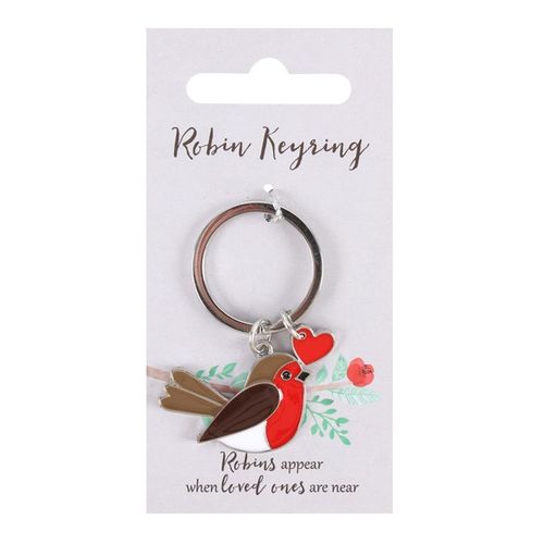 GARDEN ROBIN KEYRING