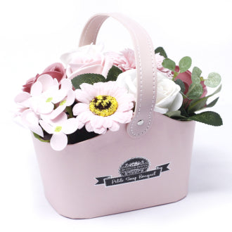 Basket Soap Flower Bouquet