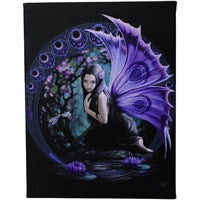 19x25cm Naiad Canvas Plaque by Anne Stokes - LAST CHANCE