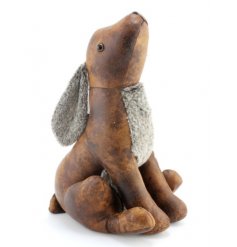 Faux Leather Hare Doorstop