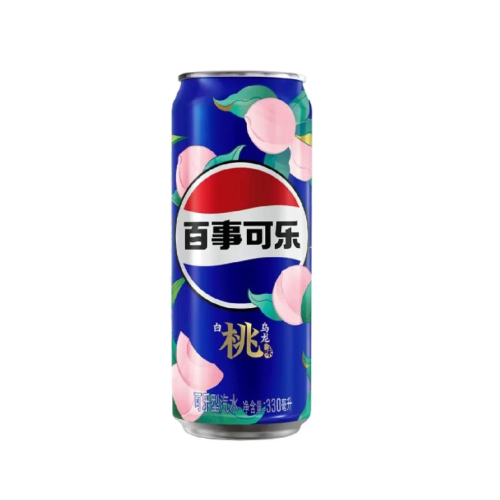 Pepsi Peach Oolong Flavour Slimline Cans 12x330ml