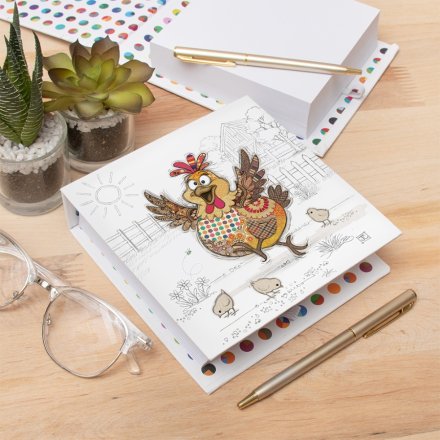 Harriet Hen Memo Pad, 14cm