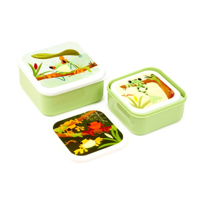 Lunch Boxes Set of 3 (M/L/XL) - Tropical Tree Frog