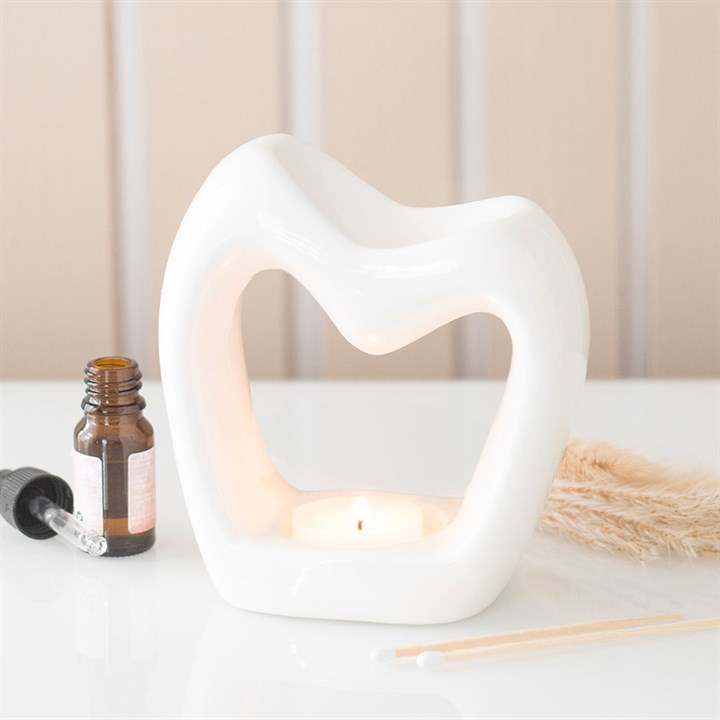 Sculptural Heart Oil Burner