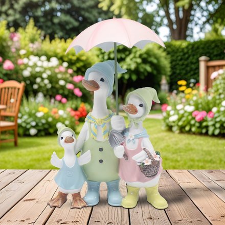 Rainy Day Duck Family
