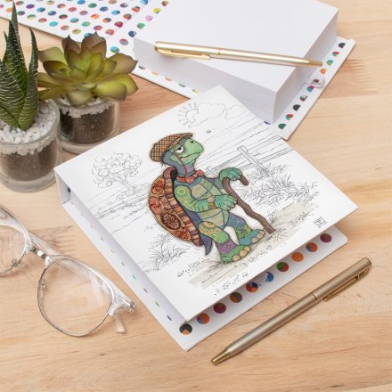 Theodore Tortoise Memo Pad, 14cm