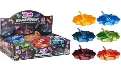 3D Fidget Hexagon Spinner 12cm