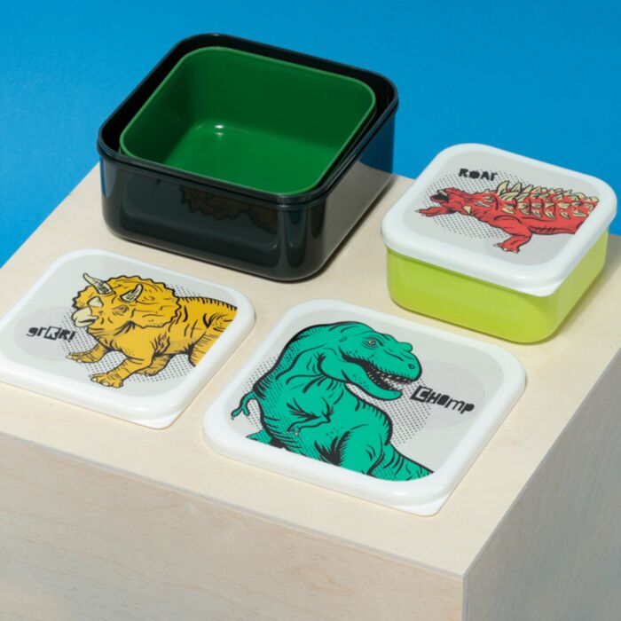 Set of 3 Lunch Box M/L/XL Dinosauria