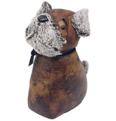 Faux Leather Pug Doorstop