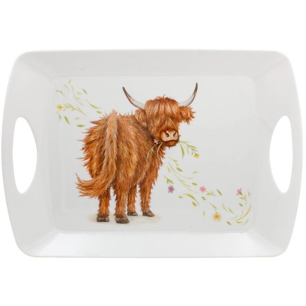 Large Highland Cow Tray, 45cm