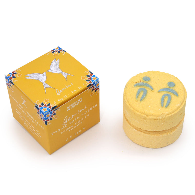 Zodiac Bath Fizzers with Horoscope
