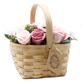 Bouquet in Wicker Basket