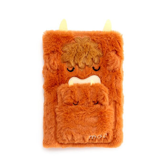 Plush A5 Notebook with Pouch & Mini Notebook - Highland Coo