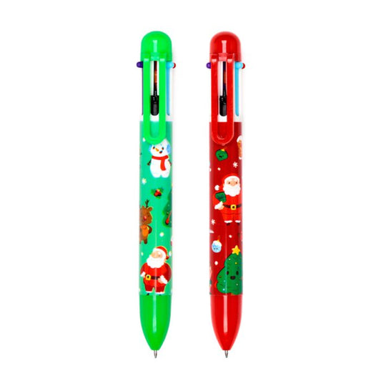 Multi Colour Pen (6 Colours) - Jingle Bunch Christmas