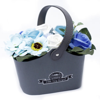 Basket Soap Flower Bouquet