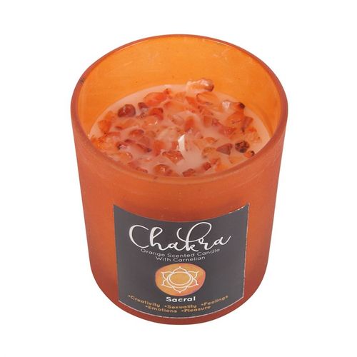 CHAKRA CRYSTAL CHIP CANDLE