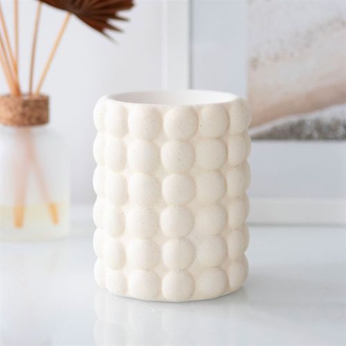 CREAM SPECKLE BUBBLE OIL BURNER