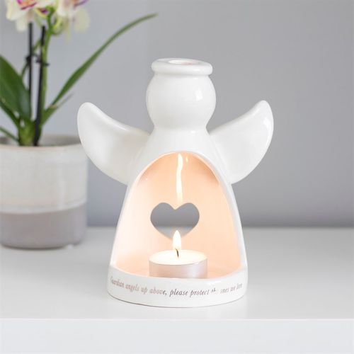 GUARDIAN ANGEL TEALIGHT HOLDER