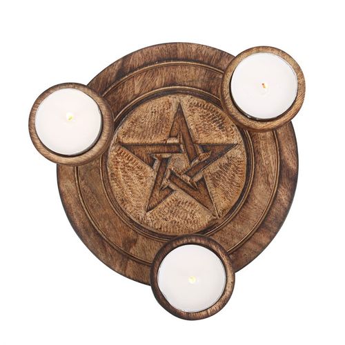 PENTAGRAM TEA LIGHT CANDLE HOLDER