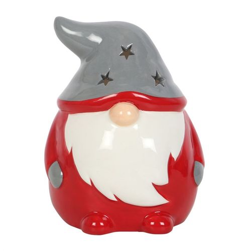 RED AND GREY GONK TEALIGHT HOLDER
