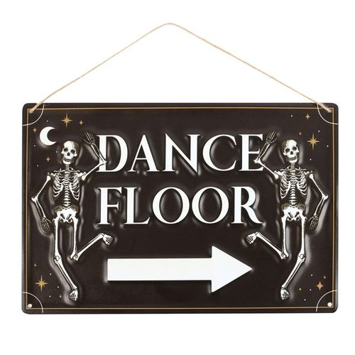 DANCE FLOOR HANGING METAL SIGN