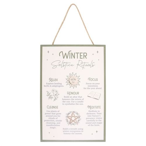 30CM WINTER SOLSTICE RITUALS MDF HANGING SIGN