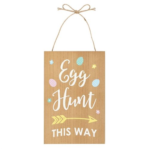 EASTER EGG HUNT HANGING SIGN