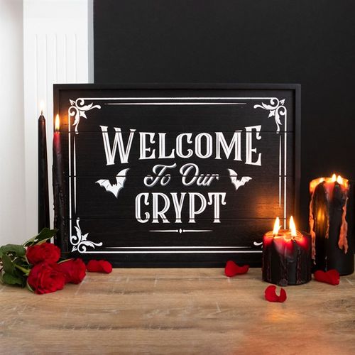 WELCOME TO OUR CRYPT WALL PLAQUE