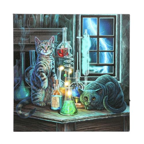 Jekyll and Hyde Light Up LED Canvas Plaque by Lisa Parker - LAST CHANCE