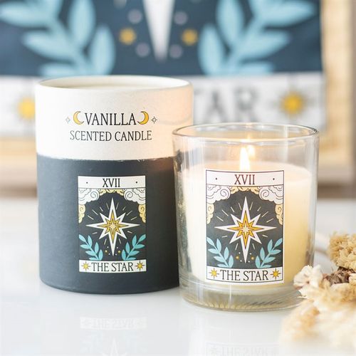 The Star Vintage Tarot Vanilla Candle