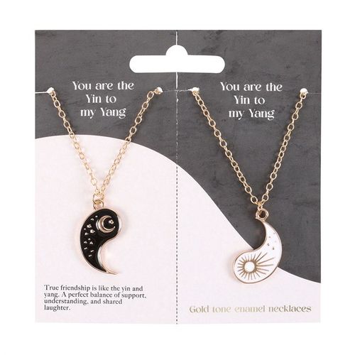 Pair of Yin Yang Best Friend Necklaces