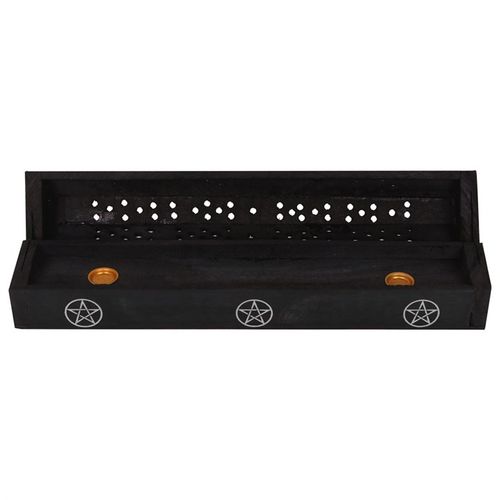 PENTAGRAM WOODEN BLACK PEPPER INCENSE BOX SET