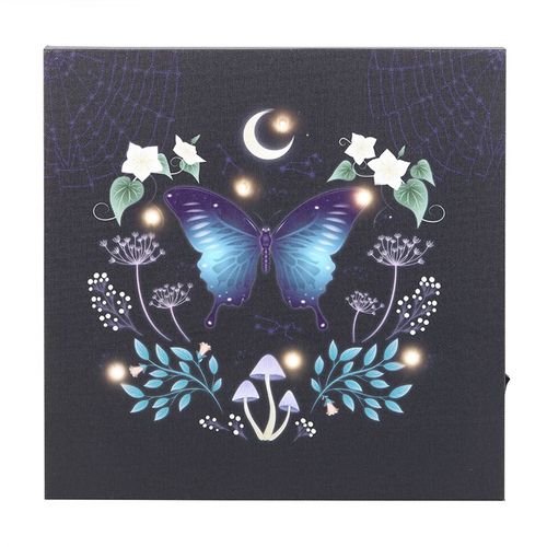 Mystical Moth Light Up Canvas Plaque
