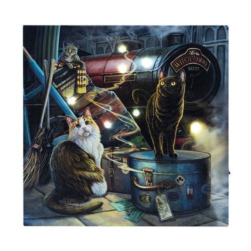 WITCHWOOD EXPRESS LIGHT UP CANVAS PLAQUE BY LISA PARKER